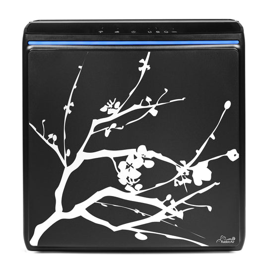 Rabbit Air A3 Ultra Quiet Smart Air Purifier - Cherry Blossom and Black